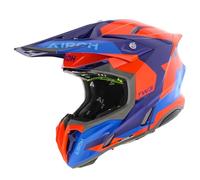 Airoh Twist 3 Fancy, casque de motocross M Bleu Foncé/Orange Néon/Bleu Bleu Foncé/Orange Néon/Bleu