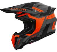 Airoh Twist 3 Dynasty, casque de motocross XXL Mat Gris/Orange Néon/Noir Mat Gris/Orange Néon/Noir