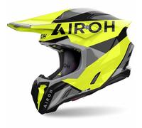 Airoh Twist 3 King Casque de motocross, noir-gris-jaune, taille S pour homme