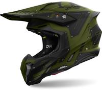 Airoh Twist 3 Military Casque de motocross, Olive matt, Taille XS (53/54)