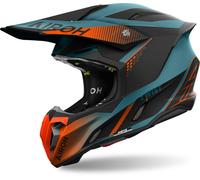 Airoh Twist 3 Shard Casque de motocross, bleu-orange, taille XS pour homme