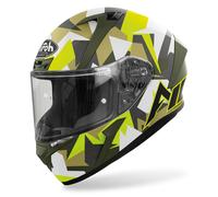 Airoh Valor Army Casque, gris-jaune, taille S pour homme