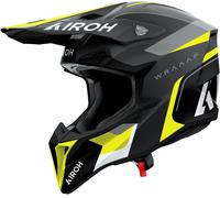 Airoh Wraaap Conquer, casque de motocross L Mat Noir/Jaune Néon/Gris Mat Noir/Jaune Néon/Gris