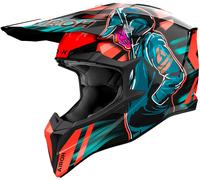 Airoh Wraaap Cyber, casque à croix XS Noir/Orange/Pétrole Noir/Orange/Pétrole