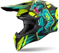 AIROH WRAAAP Cyber Yellow Matt S