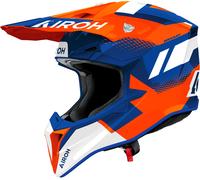 Airoh Wraaap Vision, casque de motocross S Bleu/Orange Néon/Blanc Bleu/Orange Néon/Blanc