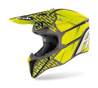 Airoh Wraap Idol Casque de motocross, jaune, taille S pour homme