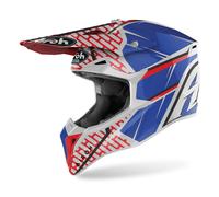 Airoh Wraap Idol Casque de motocross, rouge-bleu, taille S pour homme