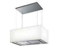 AIRONE hotte à îlot TURANDOT (60 cm - verre blanc)