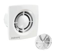 Airope -AC- 100 mm Ventilateur,Extracteur d'Air avec Clapet Anti-Retour,VMC,Faible Consommation d'énergie,pour Salle de Bain,Cuisine,Bureau,WC,Silencieux,Garantie 5 ANS