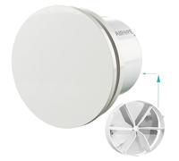 Airope AIROPE-BRISE-C-100 mm Ventilateur, VMC, Extracteur d'Air avec Clapet Anti-Retour,Faible Consommation d'énergie,pour Salle de Bain,Cuisine,Bureau,WC,Silencieux,Garantie 5 ANS