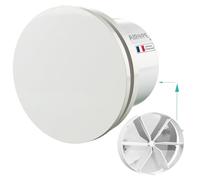 Airope AIROPE-BRISE-C-100 mm Ventilateur, VMC, Extracteur d'Air avec Clapet Anti-Retour,Faible Consommation d'énergie,pour Salle de Bain,Cuisine,Bureau,WC,Silencieux,Garantie 5 ANS