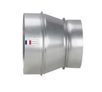 AIROPE-RA-100/150 mm Réducteur de Conduit en Acier Galvanisé,Résistant à la Corrosion,Idéal pour Ventilation,Chauffage,Drainage,Evacuation,Climatisation.Performances Durables.Large Gamme de Dimensions