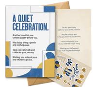 AIROW Carte d'anniversaire pour collègue, design minimaliste