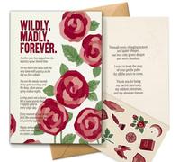 AIROW Carte d'anniversaire pour fils, motif fleurs
