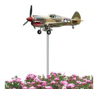 Airplaine Wind Spinners, Funny Rotating Decorative Spinner, Backyard Fun Weather Resistant, Garden Plain Spinner for Yard Lawn Patio Decor Flower Beds Pathways Walkways Courtyard Farmhouse