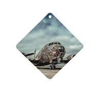 Airplane Art Désodorisant de voiture à suspendre, tablettes d'aromathérapie de voiture parfumées longue durée, cartes parfumées au losange pour véhicules, chambre à coucher, armoire, style blanc