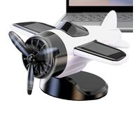 Airplane Car, Sun Powered Auto Dashboard Ornaments, 3.74 Inch Compact & Sturdy, Rotating Decoration Toy Fan Drifting Model for Men, Kids, Vehicle Interior Collectibles, and Drivers