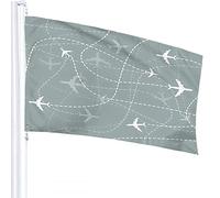 Airplane Flag 3x5 FT Vintage Planes Airline Sly in The Sky Outdoor Flags Large Welcome Yard Banners Home Garden Yard Lawn Decor