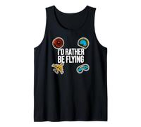 Airplane Pilot Aviator I'd Rather Be Flying Débardeur