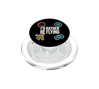 Airplane Pilot Aviator I'd Rather Be Flying PopSockets PopGrip pour MagSafe