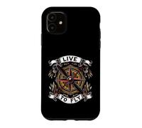 Airplane Pilot Live to Fly Aviation Compass Art Coque pour iPhone 11