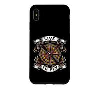 Airplane Pilot Live to Fly Aviation Compass Art Coque pour iPhone XS Max