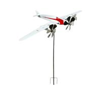 Airplane Wind Spinner - Sculpture extérieure pour jardin, patio, décorations de pelouse | Spinner d'art sur le thème du vol pour des mouvements et des décorations attrayants