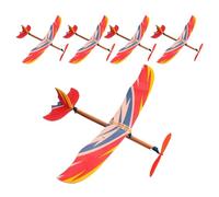 Airplane Winder à haute élastique - Ensemble d'avions de planeur pour , jouets modèles de vol de 5 pièces | Kit d'avion lancé à la main pour jeux de plein air, jouet d'avion en mousse pour la