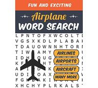 Airplane Word Search: Airline Pilot Gifts Aviation Themed Puzzles for Adults