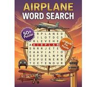 Airplane Word Search: Large Print Aviation-Themed Puzzles for Relaxation, Brain Games, and Stress Relief