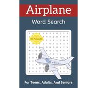Airplane Word Search Puzzle Book: Word Searches with Easy to Read Print about Airplanes, Flying, Aviation and More | 6x9 inches, 100 pages | 50 Puzzles ... Gift for Vacations, Holidays and More