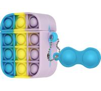 AirPods 1 / 2 Bubble Pop Housse en silicone, Design 2 pièces - Multicolore