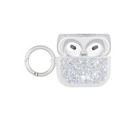 Case-Mate Twinkle Stardust Coque de Protection Compatible avec Apple AirPods 3e génération 2021 [Rechargeable Qi | Anneau métallique intégré | Découpe pour connecteur Lightning] - Paillettes