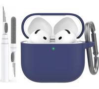 AirPods 4 (2024) Case with Cleaning Kit Silicone Protective Case for AirPods 4th Generation Anti-Scratch Cover for Apple AirPods 4 Support USB-C Charging and Wireless Charging