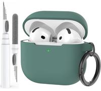 AirPods 4 (2024) Case with Cleaning Kit Silicone Protective Case for AirPods 4th Generation Anti-Scratch Cover for Apple AirPods 4 Support USB-C Charging and Wireless Charging