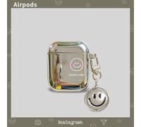 Airpods Coque Housse Étui Protecteur Compatible pour AirPods Pro-bande dessinée smiley fard à joues galvanoplastie