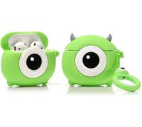 Airpods Étui en Silicone Compatible avec Les Airpods 1 et 2 Case Couverture de Dessin Animé 3D Mignon Drôle [Série Légère D'anime DSN Avatar] (Mike)