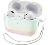 AirPods Pro 2 Case (2022/2023)(USB-C) TPU Full Protection AirPods Pro 2nd Generation Case, Shockproof Case Cover with Rope - Transparent