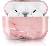 AirPods Pro 2 Case 2022 Girls Women Stylish Marble Pattern Hard PC Case for Airpods Pro 2.Generation Portable Shockproof Protective Cover for AirPods Pro 2-Pink