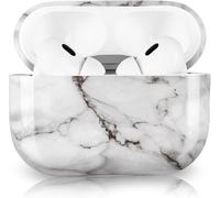 AirPods Pro 2 Case 2022 Girls Women Stylish Marble Pattern Hard PC Case for Airpods Pro 2.Generation Portable Shockproof Protective Cover for AirPods Pro 2-White