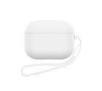 Coque de Protection en Silicone Souple Compatible avec Apple AirPods Pro 2e génération, 2022, LED Avant Visible (Blanc)