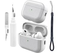 Airpods Pro 2 Case with Wrist Strap, TPU Protective Case for Apple Airpods Pro 2nd Generation with Cleaning Kit, Airpods Pro 2 Case Touch Leather Drop-Resistant