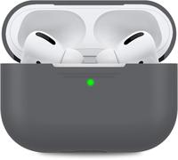 AirPods Pro Silicone Case Anti-Scratch Protective Case Compatible with Airpods Pro 2019 [Front LED Visible] Shockproof Cover for Apple AirPods Pro (without Carabiner, Dark Grey)