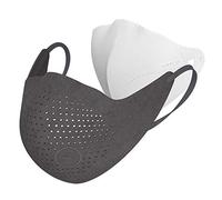 AIRPOP Masque Facial Réutilisable Original, 4 filtres de Remplacement Inclus, Couvre-visage Multicouche, Coupe Profilée, Masque Ajustable Pliable, Masques Lavables pour Adultes, Charcoal Gris