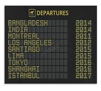 Airport Departure Poster Retro Decor
