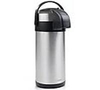 Airpot Flask 5L - Distributeur de thé et café à pompe isotherme avec poignée de transport