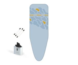 Airpro By Widex Housse de table à repasser à 6 couches pour fer à repasser à vapeur - Taille XL universelle maximum 125 x 50 cm - Plus d'eau sous la table à repasser - Repassage jusqu'à 50 % plus