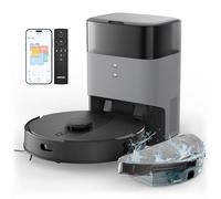 AIRROBO T20 Robot Aspirateur Laveur, Aspirateur Robot avec 3.5 L Station et Navigation LiDAR Cartographie 180min Autonomie pour Poil Animaux, Cheveux, Poussière et Moquettes, APP Télécommande Contrôle