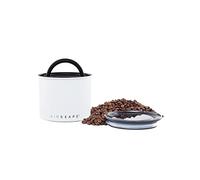 AirScape Boite Conservatrice en Inox | Hermétique | Couvercle en Verre | Blanc Mat | Volume 0,9L - Contenance 250 g |